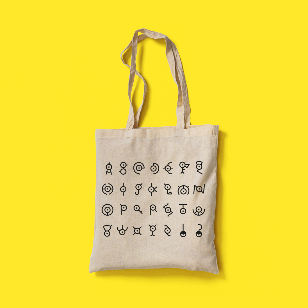 Totebag - Alfabeto Unown