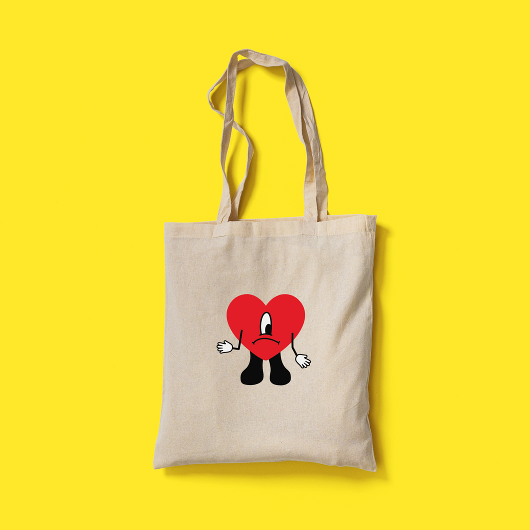 Totebag - Corazón Bad Bunny