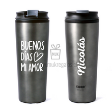 Cargar imagen en el visor de la galería, Mug Térmico - Buenos Días Personalizado
