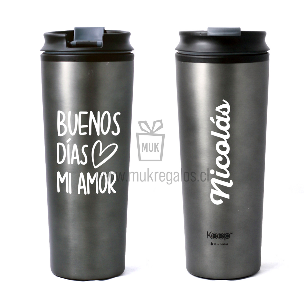 Mug Térmico - Buenos Días Personalizado