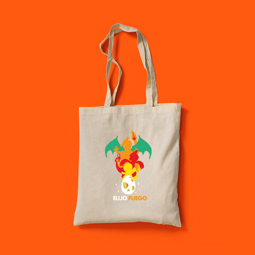 Totebag - Inicial Fuego