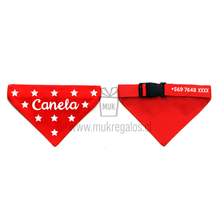 Cargar imagen en el visor de la galería, Bandana Mascota - Estrellas Personalizada
