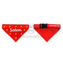 Cargar imagen en el visor de la galería, Bandana Mascota - Rayos Personalizada
